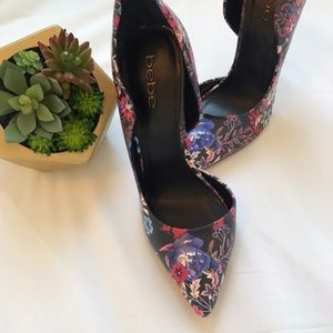 Bebe Floral Heels